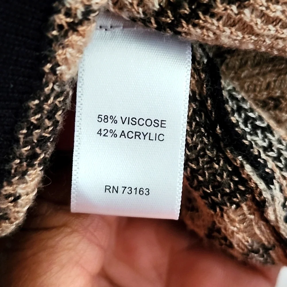 Cupio animal print cardigan sweater Size Medium EUC - Picture 4 of 4